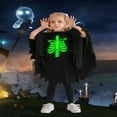 thumbnail image 5 of Usaibhir Kids Glow-in-the-Dark Ghost Costume Boys Girls Boo Hooded Cloak with Scary Face, Halloween Cape for Trick-or-Treating, 5 of 11