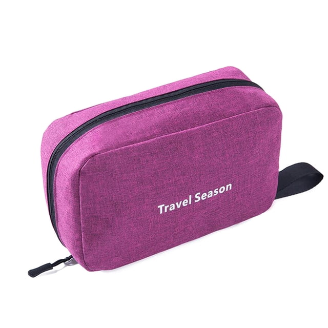 Portátil Impermeable Toiletry Bag Polyester Fold Travel Cosmetic Makeup Organizer Wash Afeitar Crema Abanopi Bolsa de almacenamiento