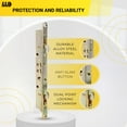 thumbnail image 4 of 11-3/4" Multi-Point Mortise Lock with Face Plate and Keeper for Sliding Patio Glass Door | Two Point Keeper for Mortise Lock for Patio Sliding Door, 4 of 9