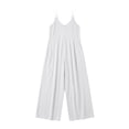 thumbnail image 4 of gakvbuo Summer Jumpsuits For Women Casual Dressy Wedding Camis Sleeveless Suspender Romper Solid Color Spaghetti Strap V-Neck Wide-Leg Pants, 4 of 6