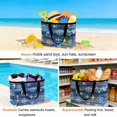 thumbnail image 4 of Navy Blue Anchor Nautical Beach Bag for Women, Large Breathable Mesh Beach Tote Bag, Coastal Rudder Beach Sandproof Lightweight Travel Bags for Vacation Picnic Swimming Pool 15.7"x15.7"x9.1", 4 of 9