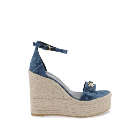 

Versace Denim Barocco Wedge Sandals Women