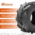 thumbnail image 6 of HALBERD 16x6.50-8 Lawn Mower Turf Tires 4Ply 16x6.50x8 Super Lug Garden Tractor Tires, 6 of 6