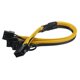 thumbnail image 2 of 10 unids/lote Atx 12v Cpu 8 pines a 3x 8 pines (6 + 2) Pin Pci-e macho divisor Cable adaptador de extensión de alimentación, 2 of 5