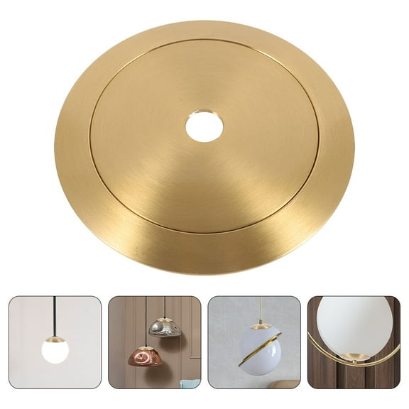 MEIBUTYUP Brass Light Socket Shade Ring Elegant and Sturdy for Lamp Use 1Set