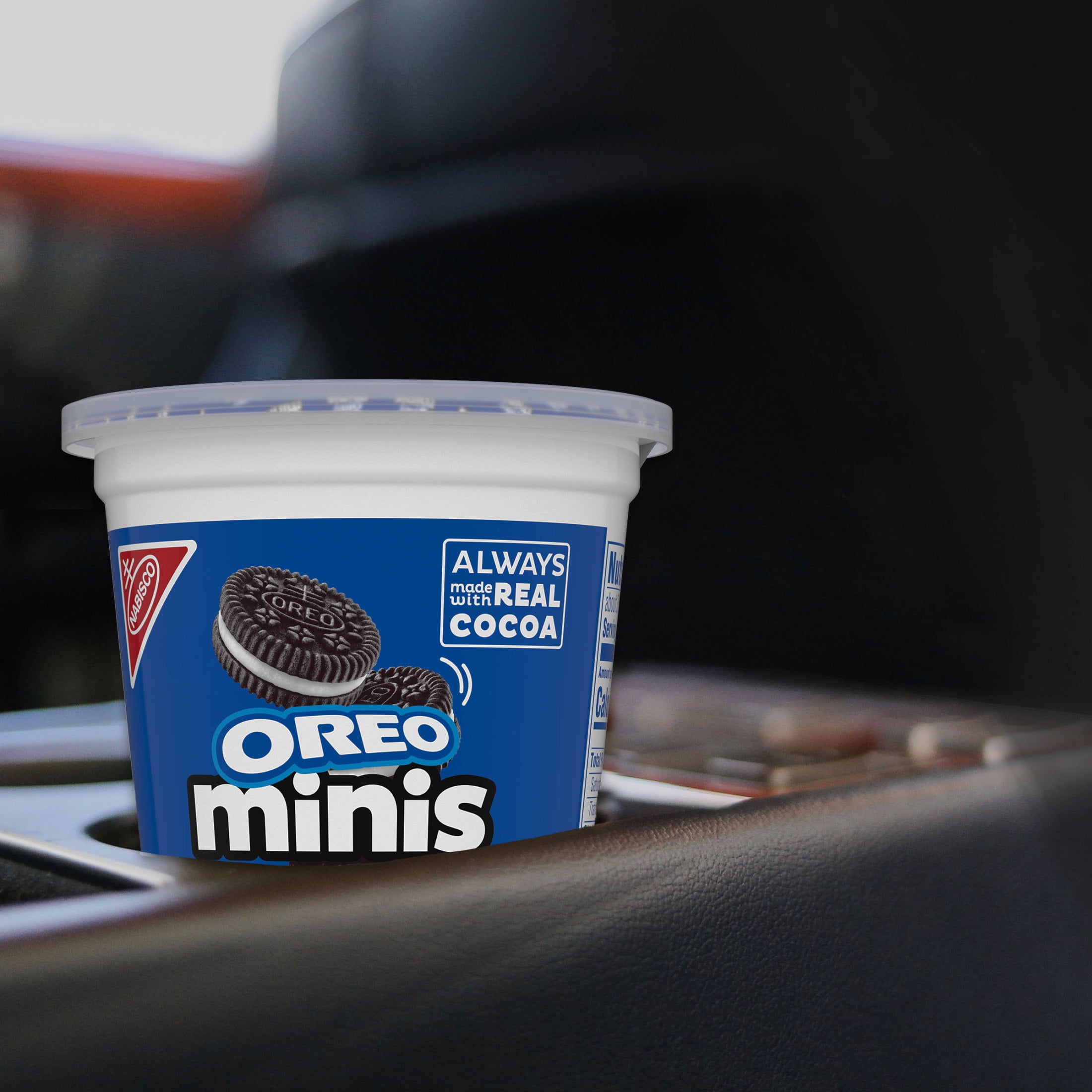 OREO Minis Chocolate Sandwich Cookies, 3.5 oz Snack Cup