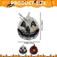 thumbnail image 3 of WHEANG Halloween Pumpkin Decor Pumpkin Table Decoration Silver Glitter Sign Halloween Tray Decor Table Centerpiece For Home, 3 of 5