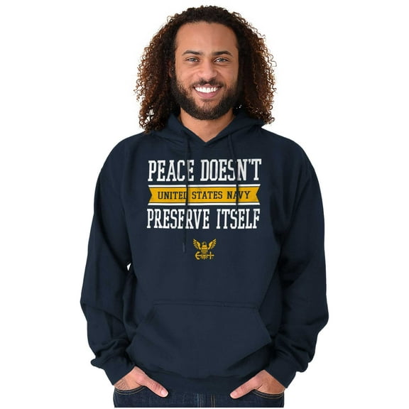 Peace Doesn’t Preserve US Navy Hoodie Sweatshirt Women Men Brisco Brands S