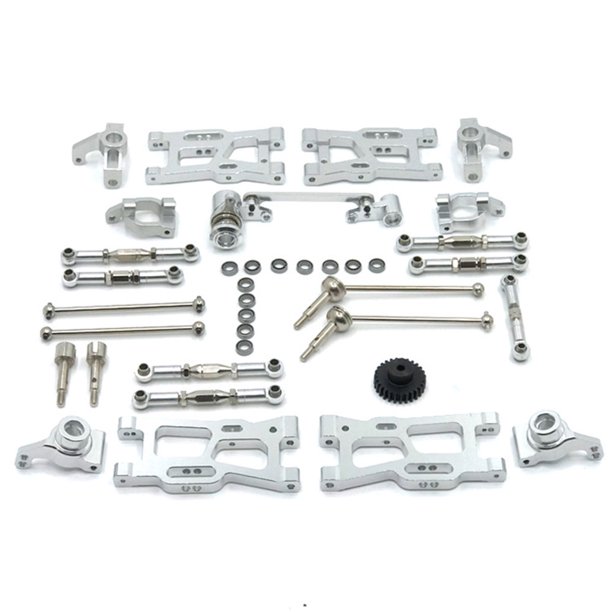 Muyoka Kit de actualización de piezas de automóviles RC, accesorios de autoensamblaje de automóviles RC, piezas de repuesto de metal Muyoka Hogar