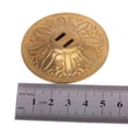 thumbnail image 1 of FONDOTIN Golden Copper Finger Cymbals for Belly Dance Featuring Textured Design, 1 of 5