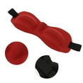 thumbnail image 3 of Unique Bargains 1 Pc Elastic Band 3D Sleep Mask Soft 3D Eye Shade Cover for Rest for Travel Red, 3 of 6