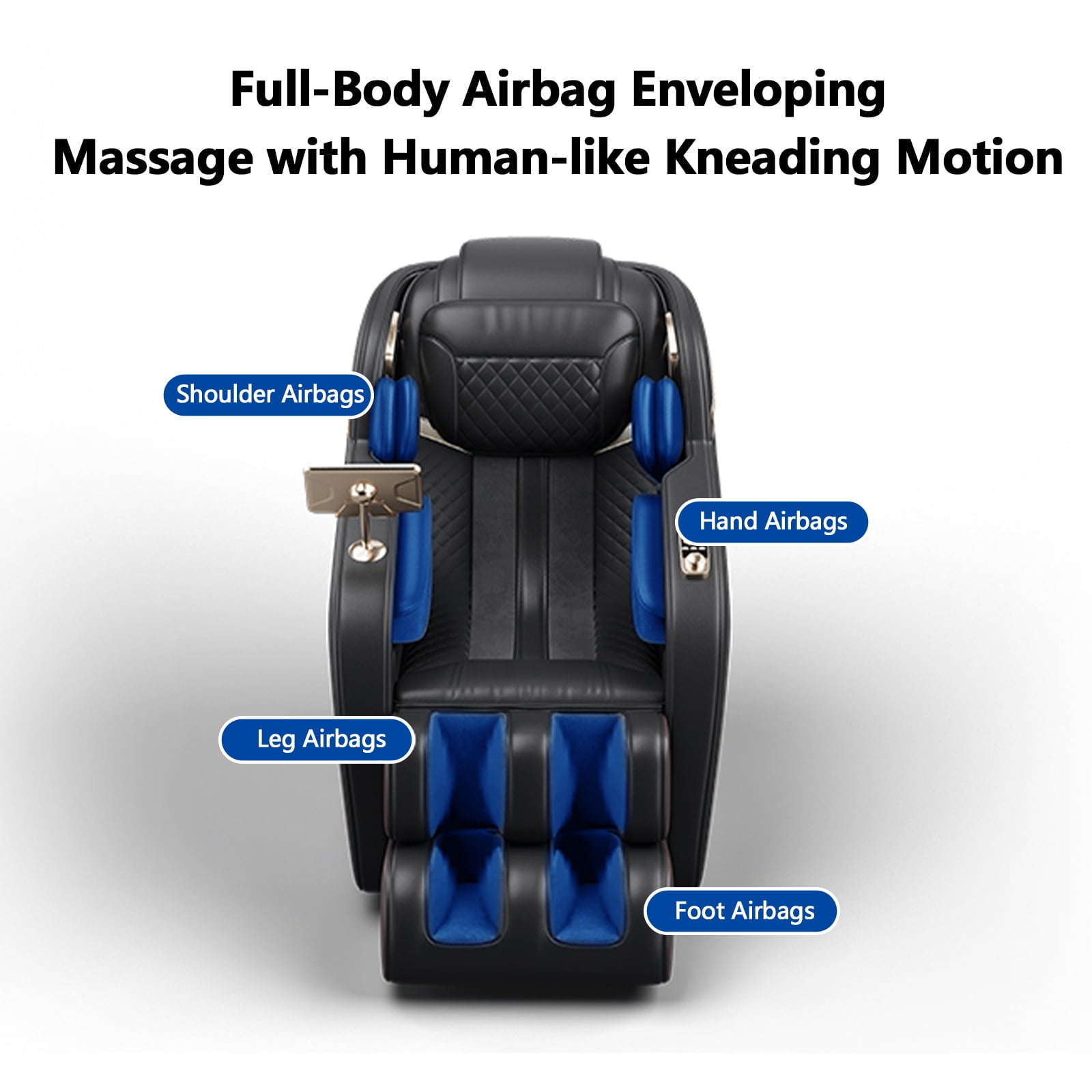 MAYEERTY Zero Gravity Massage Chair with SL-Track Shiatsu, Full Body Massage Chair for Thai Stretching & Airbag Compression, Black