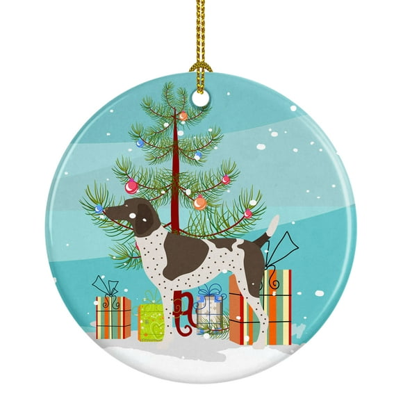 Carolines Treasures BB8445CO1 German Shorthaired Pointer Christmas Ceramic Orna