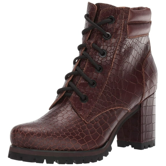 Kelsi Dagger Trek Oxblood Red Leather Block Heel Lace-up Combat Platform Bootie (OXBLOOD, 6)