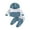 Blue, variant on Bagilaanoe 2Pcs Toddler Baby Boy Long Pants Set Contrast Color Print Long Sleeve Hoodie Pullover Tops + Sweatpants 6M 12M 18M 24M 3T Kids Fall Casual Sweatsuit