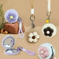 thumbnail image 2 of OIUR Plush Animal Makeup Mirror Portable Travel Double-sided Vanity Mirror High Clarity Cosmetic Mirror Keychain Hanging Decoration, 2 of 7