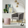 thumbnail image 2 of Adore Decor Rani Modern Velvet Accent Chair in Gray, 2 of 12