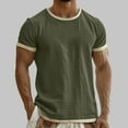 thumbnail image 2 of Enridrech Men's Cotton Linen T Shirts Crew Neck Short Sleeve Tshirt Loose Casual Summer Tee Breathable Top for Men, 2 of 5
