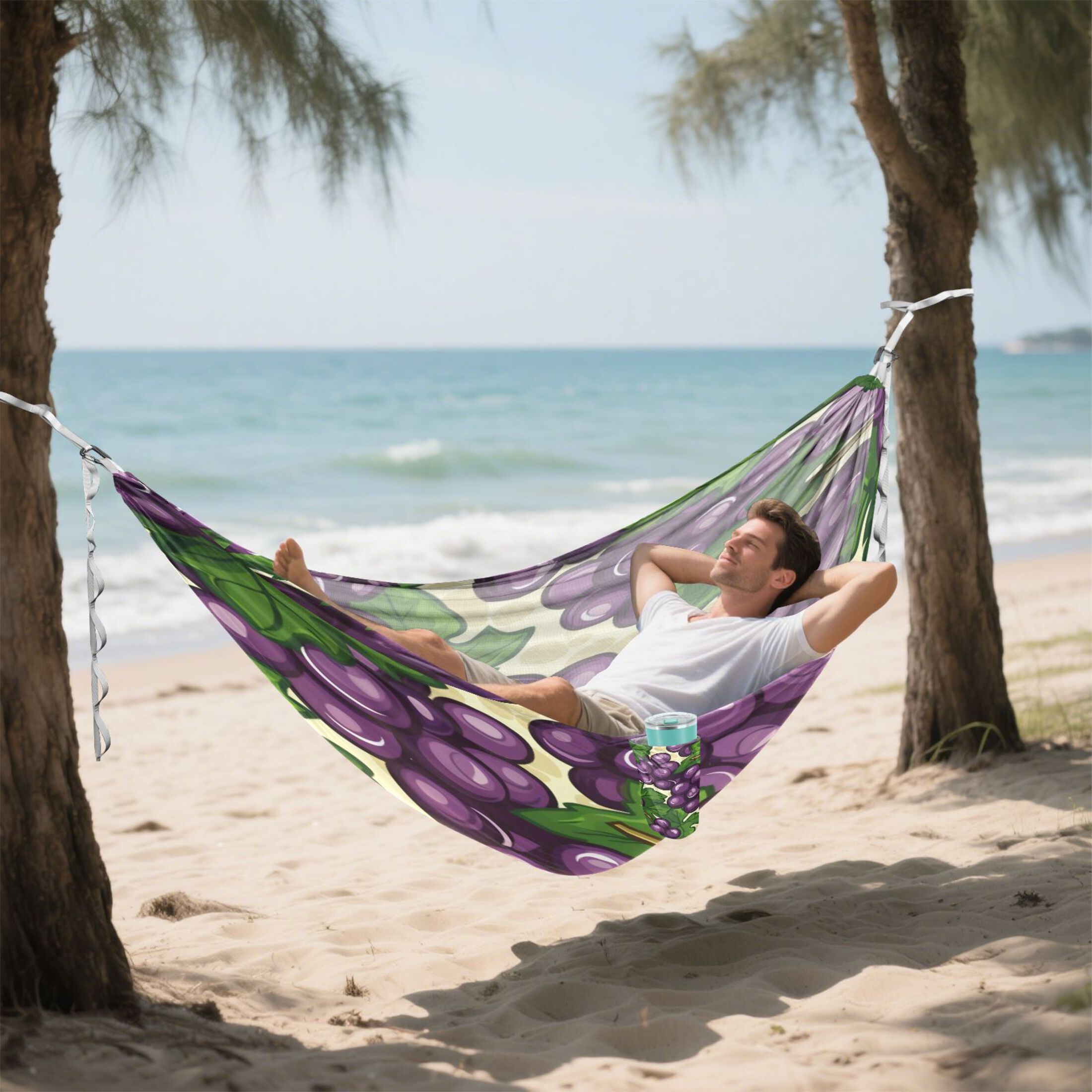 Hammock Camping Hammock Nylon Portable Hammock Travel Camping Hammock Dark Purple Grape