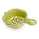 thumbnail image 5 of Cuenco escurridor de frutas, lavadero de verduras, cesta de drenaje portátil multiusos con Verde, 5 of 9