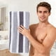 thumbnail image 5 of Toalla de baño de vellón Corals con diseños de rayas anchas, muy absorbente y con bordes reforzados, adecuada tanto para hombres como para mujeres para secarse después de la ducha o el lavado. Toallas, 5 of 6