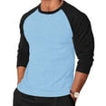 thumbnail image 3 of LWITHSZG Mens Shirts Big and Tall Trendy Raglan Long Sleeve Tops Spring Lightweight Blouses Baseball Athletic Workout Basic Tees M-4XL, 3 of 6