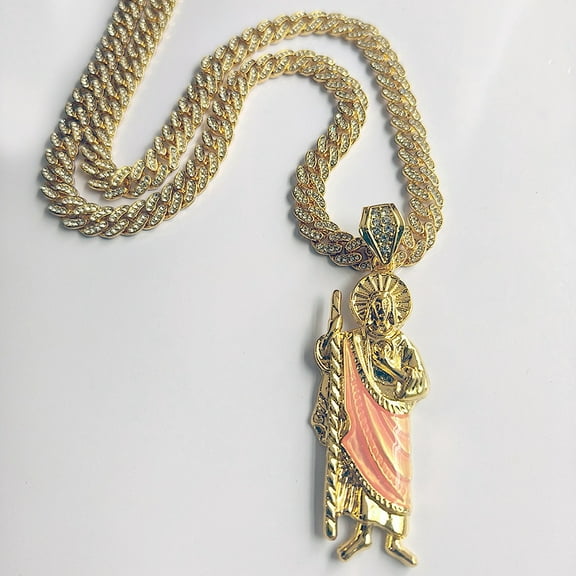 Men's 8MM Cuban Link Chain Hip Hop Necklace Personality Retro