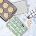 thumbnail image 5 of Yayeee Pot Holders Kitchen Heat Resistant with Pockets 7"x9.8" Cotton Oven Cooking Hot Pads, Green Stripe Pattern, 5 of 7