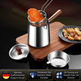thumbnail image 2 of 304 Stainless Steel Walnut Deep Fryer With Basket 1.5L 2.0L Capacity Non-Slip, 2 of 9