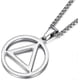 thumbnail image 1 of Necklace for Men Stainless Steel AA Recovery Triangle Necklace Sobriety Gifts fo, 1 of 4