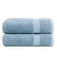 thumbnail image 1 of Juego de toallas de baño LANE LINEN, 100% algodón, azul cerúleo, 35 x 66 cm, paquete de 2, 1 of 9