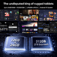 thumbnail image 3 of OUKITEL RT10 Rugged Tablet Android 15-11 inch 25000mAh 36GB +512GB 5G Industrial Waterproof Tablets with Stand, 2D QR Inventory Scanner 64MP+20 Night Vision Fingerprint/RJ45 Ports/NFC/Daul SIM 4G, 3 of 9