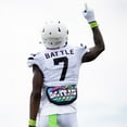 thumbnail image 3 of Battle Sports Graffiti23 Plaque de Protection Chromée pour Adulte Football, 3 of 3