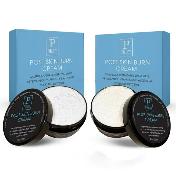 Skin Burn Cream Repair Natural - Post Burns Healing Remedy - Scar Care Promotes Recovery - Soothing First Degree Treatment - Sunburns Aid Fast Relief - Household & Vacat