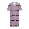 thumbnail image 5 of Zpanxa Summer Dresses for Women Large Print Short Sleeve V-Neck Pocket Dress, 5 of 5