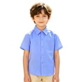 thumbnail image 2 of Big Kids' Summer Collared Top Short Sleeve Shirt Playground Clothing Sports Activity Top, 2 of 6