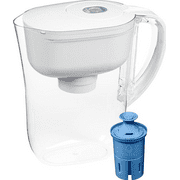 Brita Metro Water Filter Pitcher with SmartLight Filter Change Indicator Includes 1 Elite Filter, Small - 6-Cup Capacity