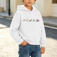 thumbnail image 6 of CYRBOKO Boys Dinosaur Graphic Hoodie, Lightweight Long Sleeve Pullover Casual Fall Kids Sweatshirt Top White Size 7-8 T, 6 of 9