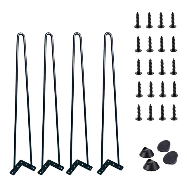 4 piezas patas antideslizantes para muebles, patas de de hierro H Gloria patas de escritorio