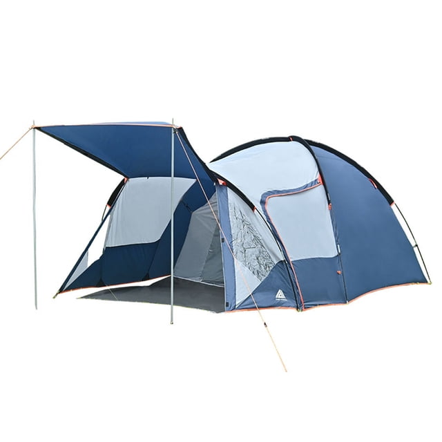 Tente Familiale de Randonnée à Double Couche Imperméable, Tente de Camping Portable pour