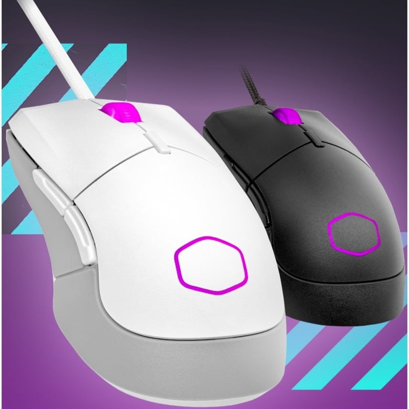 Cooler Master MM310 Gaming Mouse Black - 12000 dpi - USB Type A - 6 Button(s) - RGB Scroll Wheel - Ambidextrous Design