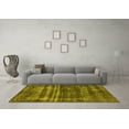 thumbnail image 3 of Ahgly Company Indoor Round Oriental Yellow Industrial Area Rugs, 8' Round, 3 of 4