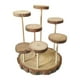 thumbnail image 2 of Expositor de madera con soporte de exhibición, vitrina, estante de exhibición multifunción de varios niveles 7 plataformas, 2 of 9