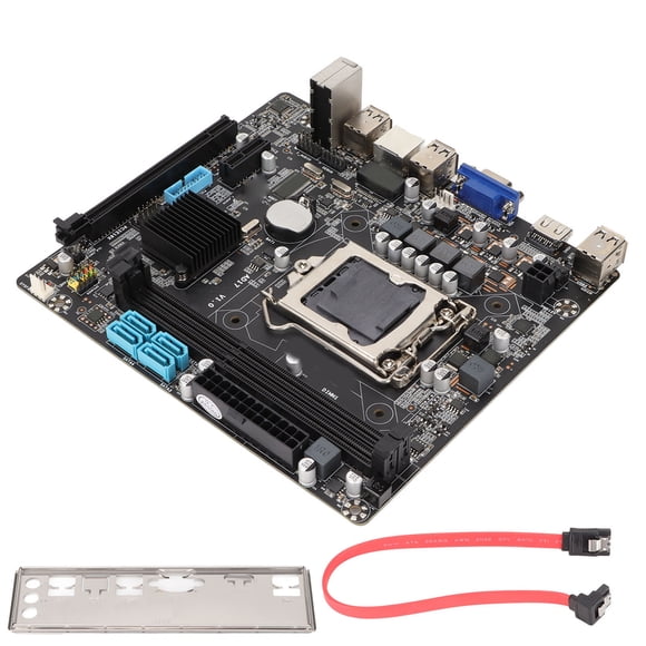 Placa base H55M, memoria de doble canal 2xDDR3 PCIE 8X SATA2.0 USB2.0/3,0 VGA PCI E 1X M ATX, placas base para juegos para escritorio
