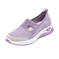 thumbnail image 3 of YOUYEDIAN Orthopedic Shoes for Women Fashion Slip On Round Toe Versatile Sport Comfy Sneakers Breathable Mesh Soft Casual Walking Shoes, 3 of 5
