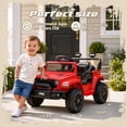 thumbnail image 6 of iYofe 12V Jeep Wrangler Rubicon Electric Car, Powered Ride On Car for Kids Ages 3-5, with Rear Wheel Suspension, Remote, Lights, Music, 6 of 10