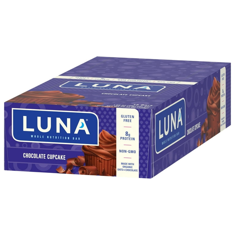 LUNA Chocolate Cupcake Flavor Snack Bars, 15 Count - Walmart.com