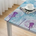 thumbnail image 5 of WYYP Dandelions Blue Sky Generative Art Square Fitted Tablecloth 100% Polyester Fiber 52*52, 5 of 8