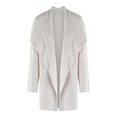 thumbnail image 6 of Lovskoo 2024 Cardigan Sweaters for Women Open Front Lapel Collar Loose Long Sleeve Cardigan Beige, 6 of 9