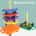 thumbnail image 3 of Zhaomeidaxi Scooter Board with Safety Handles for Kids Ages 6-12, Plastic Floor Scooter Board with Rollers, Physical Education for Home, Homeschool Supplies, 3 of 3